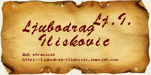 Ljubodrag Ilišković vizit kartica